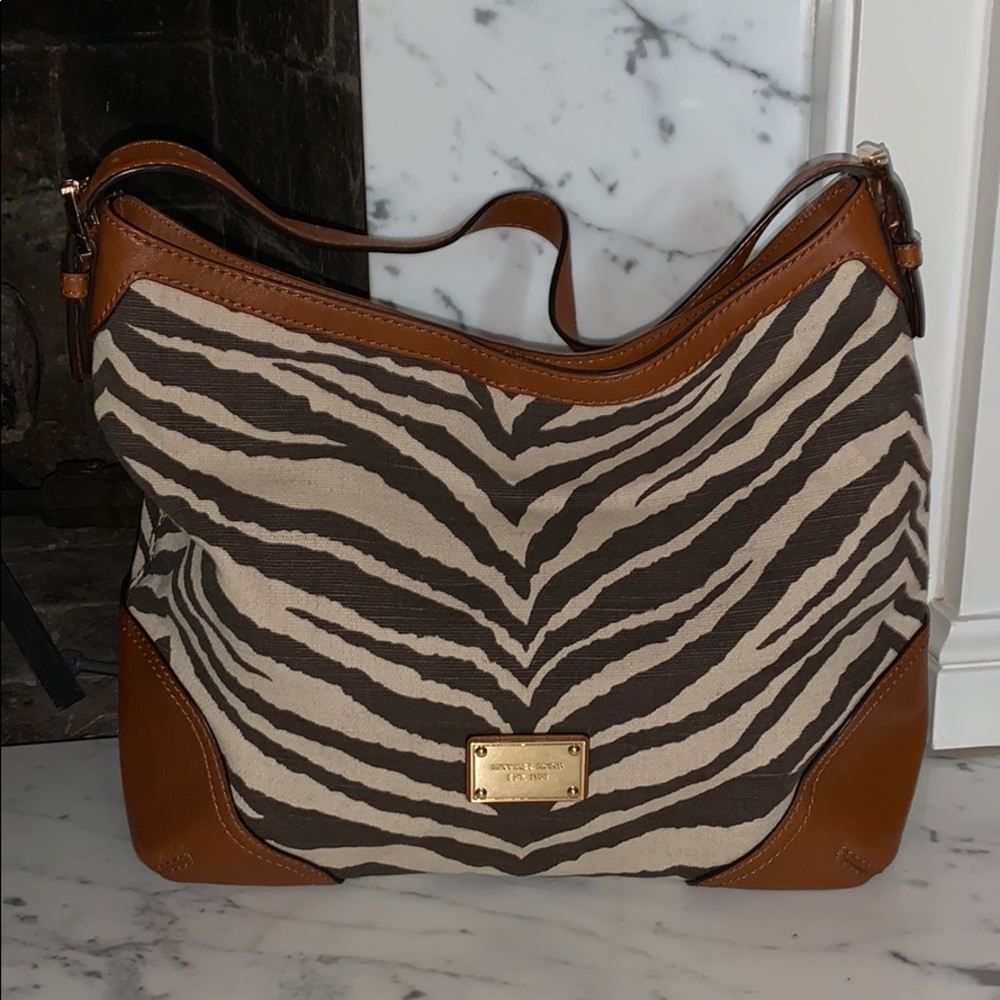 Michael Kors Canvas-Leather Bag